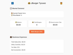 Oyunu Jburger Tycoon çevrimiçi