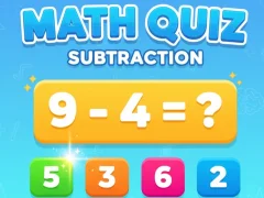 Oyunu Math Quiz - Subtraction çevrimiçi