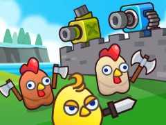 Oyunu Merge Cannon: Chicken Defense çevrimiçi