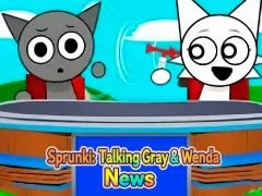 Oyunu Sprunki: Talking Gray & Wenda News çevrimiçi