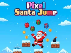 Oyunu Pixel Santa Jump çevrimiçi