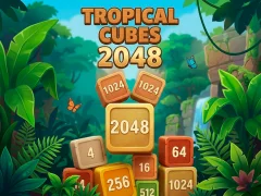 Oyunu Tropical Cubes 2048 çevrimiçi