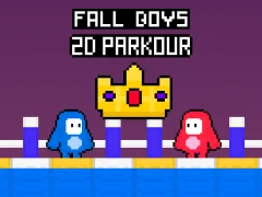 Oyunu Fall Boys 2D Parkour çevrimiçi