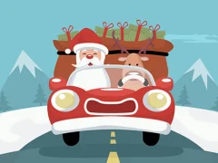 Oyunu Santa Giving Presents Jigsaw çevrimiçi