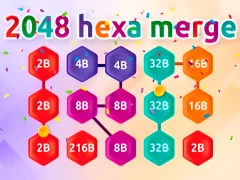 Oyunu 2048 Hex Chain Merge çevrimiçi