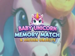 Oyunu Baby Unicorn Memory Match & Hidden Objects çevrimiçi