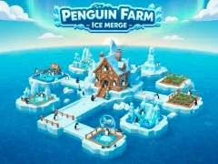Oyunu Penguin Farm - Ice Merge çevrimiçi