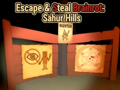 Oyunu Escape & Steal Brainrot: Sahur Hills çevrimiçi