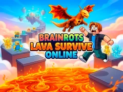 Oyunu Brainrots Lava Survive Online çevrimiçi
