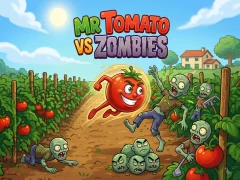 Oyunu Mr Tomato VS Zombies çevrimiçi