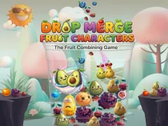 Oyunu Drop Merge Fruit Characters çevrimiçi