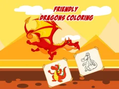 Oyunu Friendly Dragons Coloring çevrimiçi