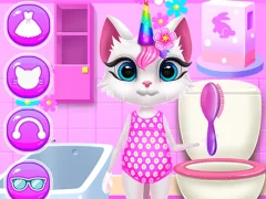 Oyunu Kitty Unicorn Daily Care çevrimiçi
