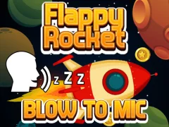 Oyunu Flappy Rocket Playing with Blowing to Mic çevrimiçi