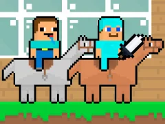 Oyunu Noob vs Pro HorseCraft çevrimiçi