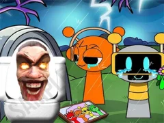 Oyunu Sprunki Castle Panic Skibidi Toilet çevrimiçi