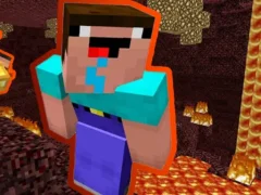 Oyunu Noob Parkour: Nether çevrimiçi