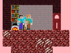 Oyunu Alex and Steve Nether çevrimiçi