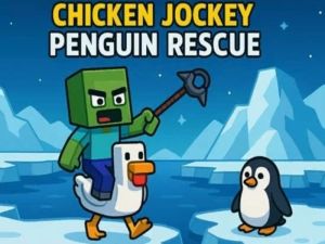Oyunu Tavuk Jokey: Penguen Rescue çevrimiçi