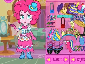 Oyunu My Little Pony Equestria kızlar pinkie turta giyiniyor çevrimiçi