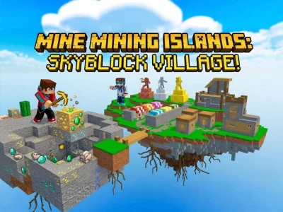 Oyunu Mine Mining Islands: Skyblock Village! çevrimiçi