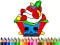 Oyunu Back To School: Cake Coloring Book çevrimiçi