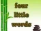 Oyunu Four Little Words çevrimiçi