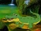 Oyunu Crocodile Waterfalls Forest Escape çevrimiçi