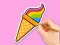 Oyunu Coloring Book: Rainbow Ice Cream çevrimiçi