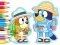 Oyunu Coloring Book: Bluey Camping çevrimiçi