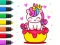 Oyunu Coloring Book: Unicorn Cupcake çevrimiçi