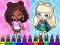 Oyunu Coloring Book: Aha World Sporty Girl çevrimiçi
