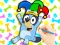 Oyunu Coloring Book: Clown Bluey çevrimiçi