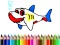 Oyunu Back To School: Shark Coloring Book çevrimiçi