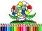 Oyunu Back to School: Flowers Coloring çevrimiçi