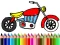 Oyunu Back To School: Motorbike Coloring çevrimiçi