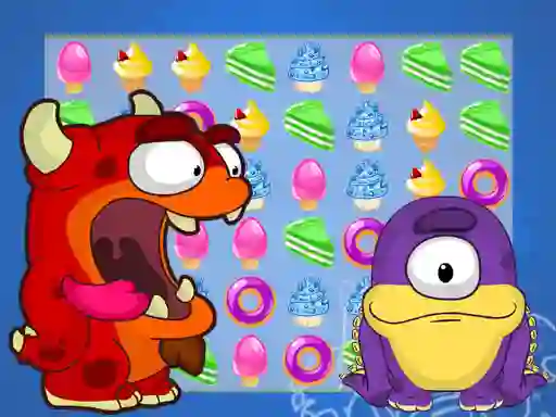 Oyunu Candy Monster Match 3 çevrimiçi