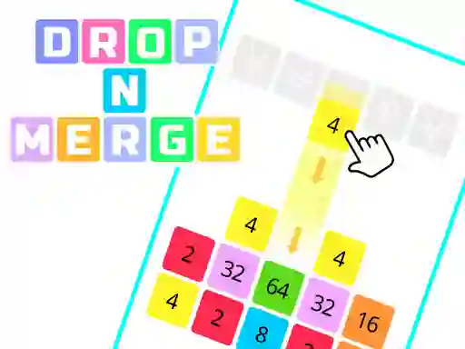 Oyunu Drop N Merge Blocks çevrimiçi