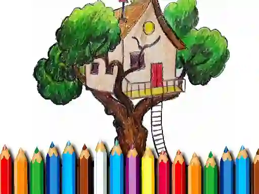 Oyunu Tree House Coloring Book çevrimiçi