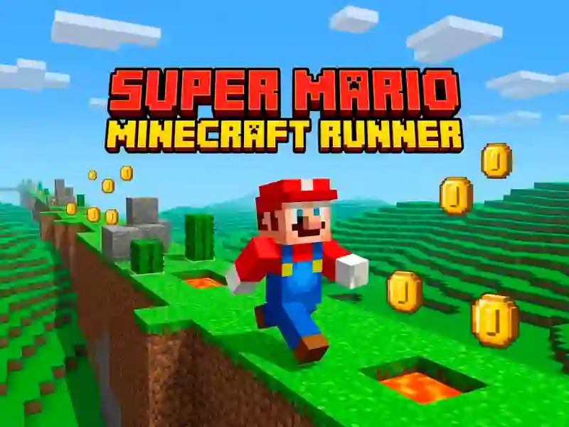 Oyunu Super Mario MineCraft Runner çevrimiçi