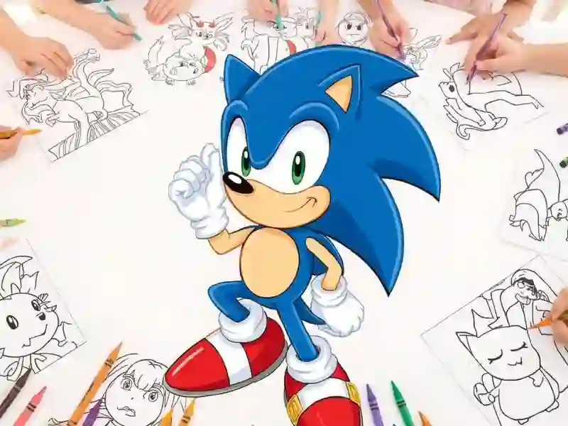 Oyunu Sonic Coloring çevrimiçi