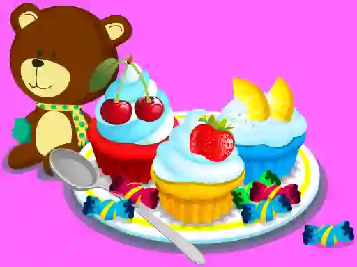 Oyunu Cooking Colorful Cupcakes çevrimiçi