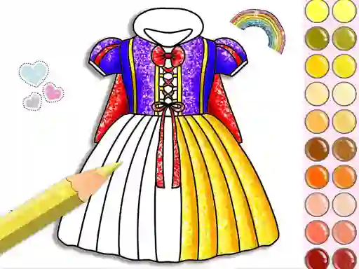Oyunu Princess Glitter Coloring çevrimiçi