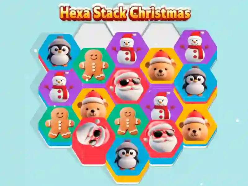Oyunu Hexa Stack Christmas çevrimiçi