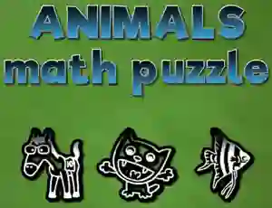 Oyunu Animals Math Puzzles çevrimiçi