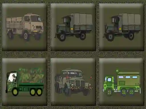 Oyunu Army Trucks Memory çevrimiçi