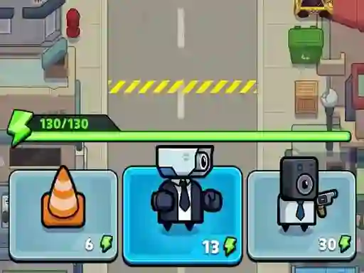 Oyunu Toilet fight Police vs zombie çevrimiçi