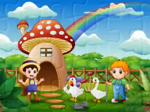 Oyunu Farm Animal Jigsaw çevrimiçi