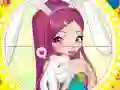 Oyunu Winx bunny style: Round Puzzle çevrimiçi