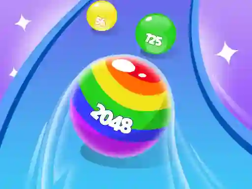 Oyunu 2048 Run Gorgeous Balls çevrimiçi